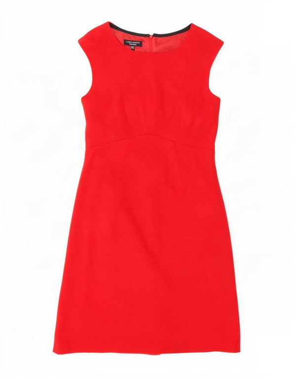 Laura Ashley Abito tubino senza maniche da donna UK 12 Acrilico rosso medio