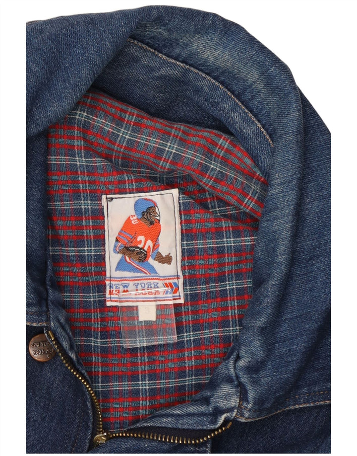 Giacca di jeans vintage da uomo UK 44 2XL Blu