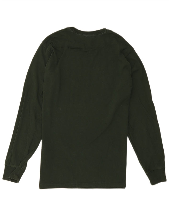 Maglietta grafica da uomo Vans a maniche lunghe piccola in cotone verde