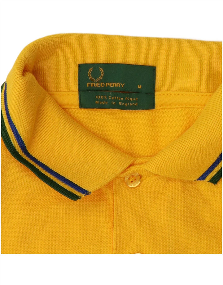 Polo da uomo FRED PERRY in cotone giallo medio