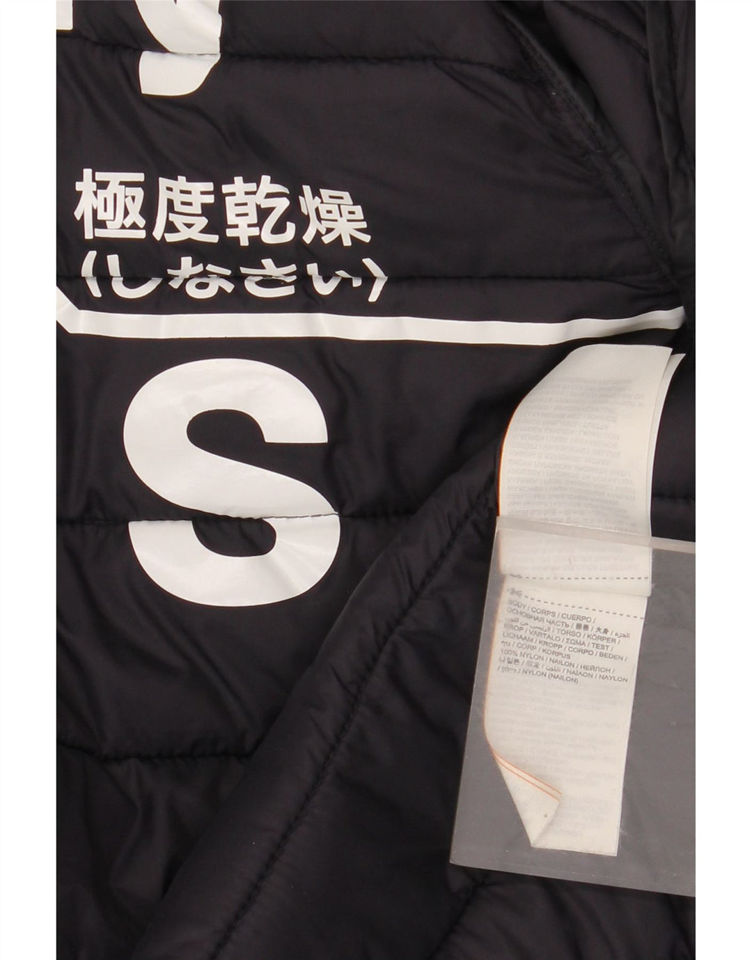 Giacca imbottita da uomo Superdry UK 36 Small nylon blu navy