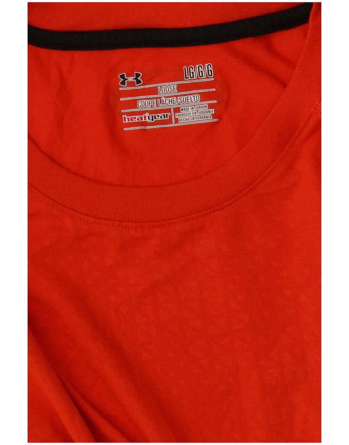 Maglietta da uomo UNDER ARMOUR Heat Gear, taglia grande, arancione