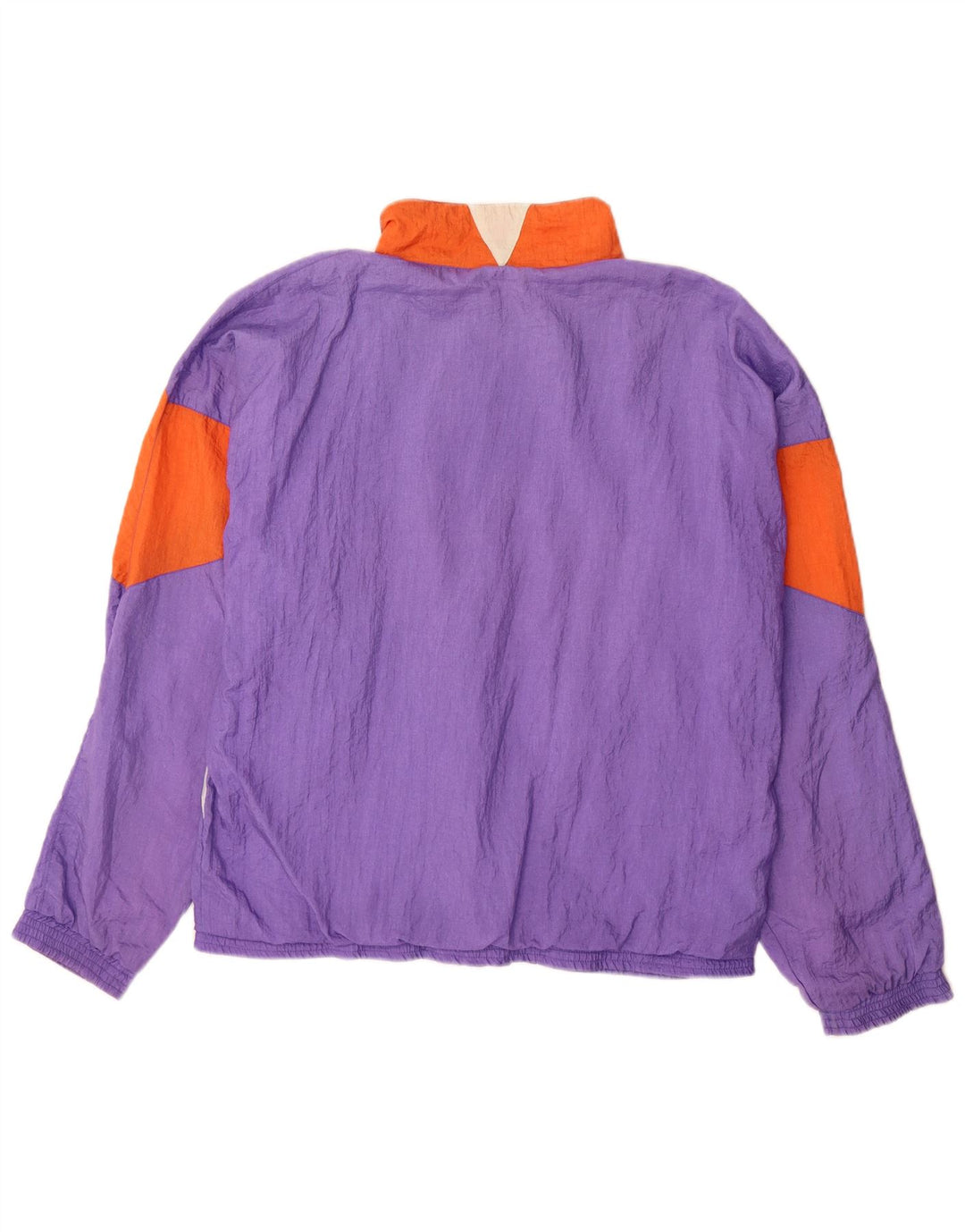 Giacca da ginnastica da uomo Frank Shorter grande in nylon color block viola