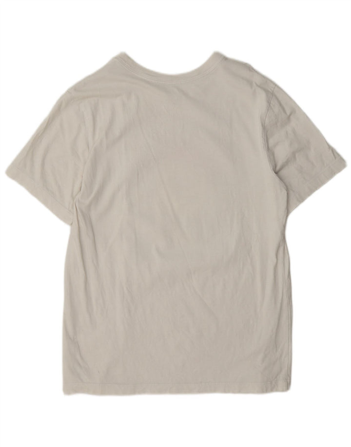 T-shirt grafica da uomo Nike Top in cotone bianco medio
