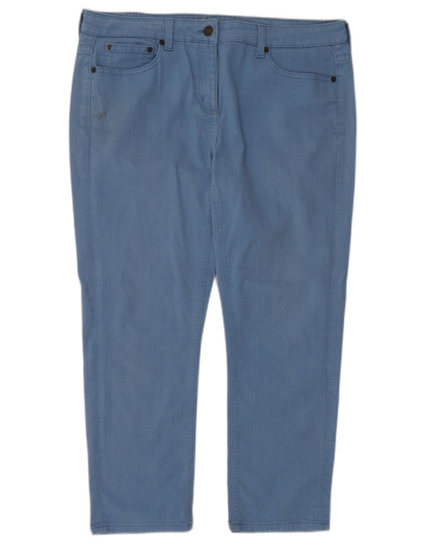 Boden Donna Crop Slim Jeans UK 16 Large W36 L25 Cotone Blu