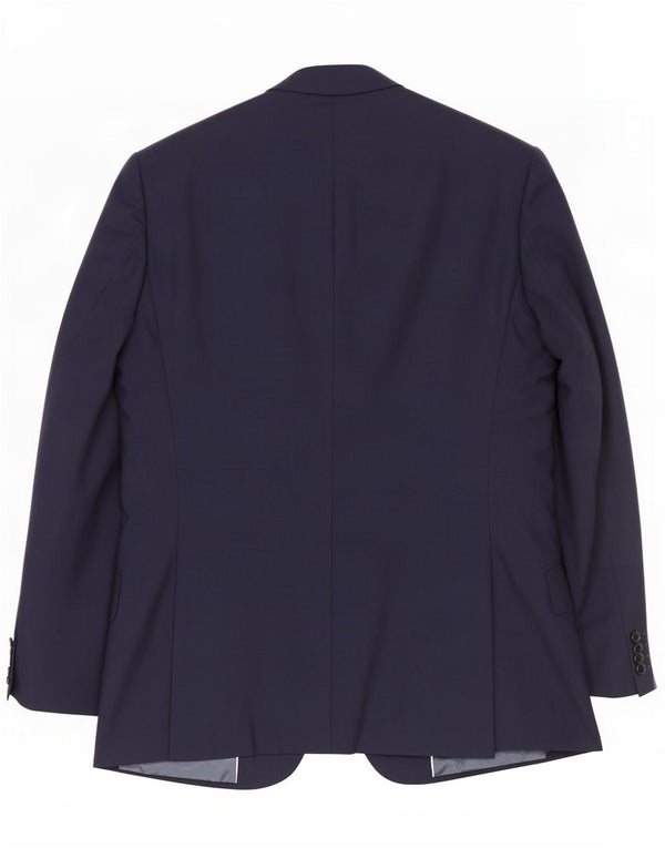 Giacca blazer da uomo a 1 bottone Reiss UK 38 media lana blu navy