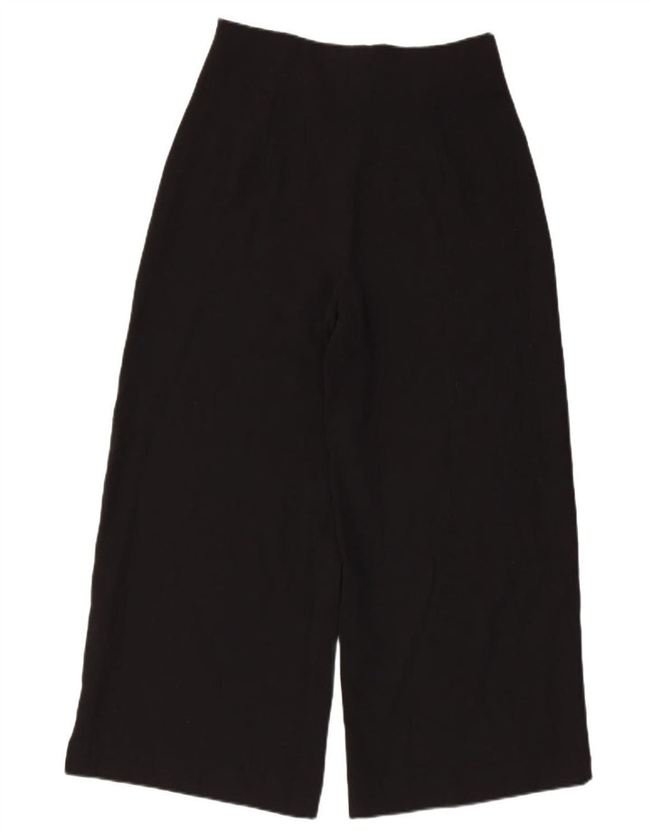 Pantaloni corti da donna Zara a gamba larga medi W30 L24 poliestere nero
