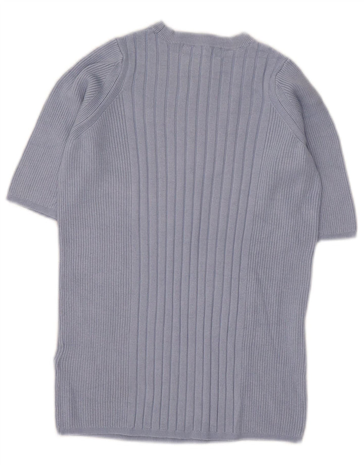 Maglione maglione girocollo da donna Marks & Spencer UK 8 piccolo blu
