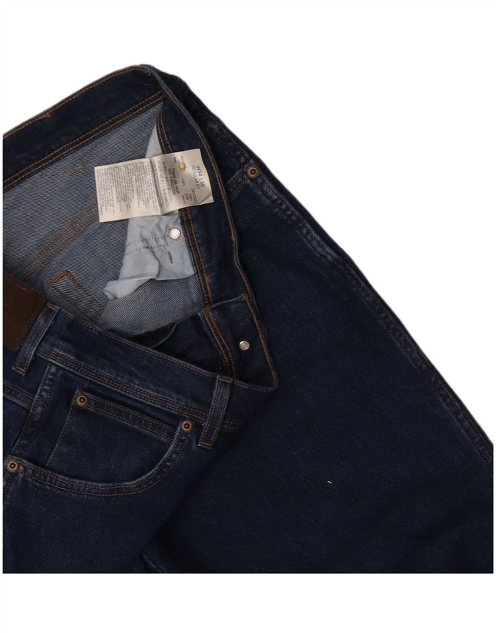 Jeans dritti da uomo Wrangler vestibilità regolare W34 L30 cotone blu