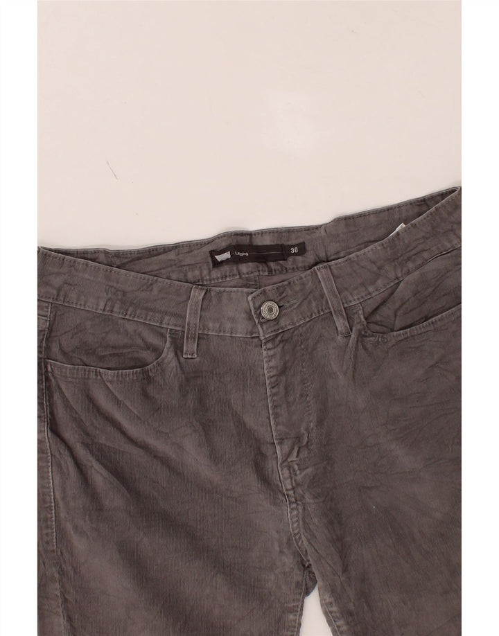LEVI'S Womens Legging Corduroy Trousers W30 L29 Grey Cotton Vintage Levi's and Second-Hand Levi's from Messina Hembry 