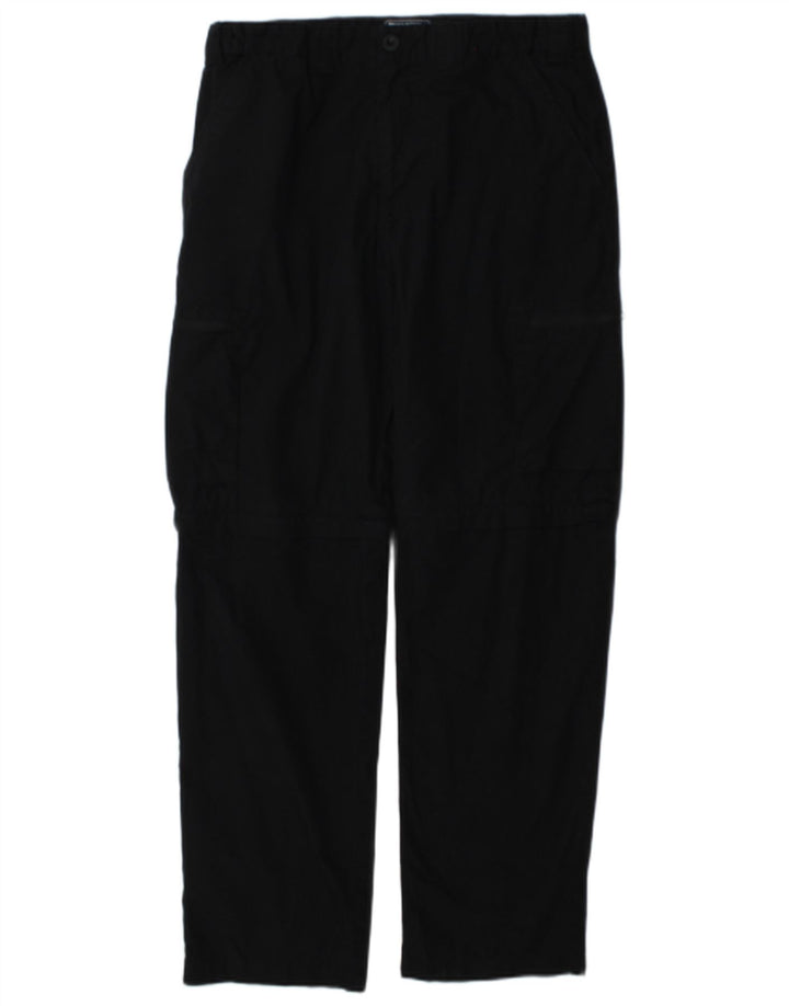 Pantaloni cargo dritti da uomo Mountain Warehouse W32 L31 poliestere nero