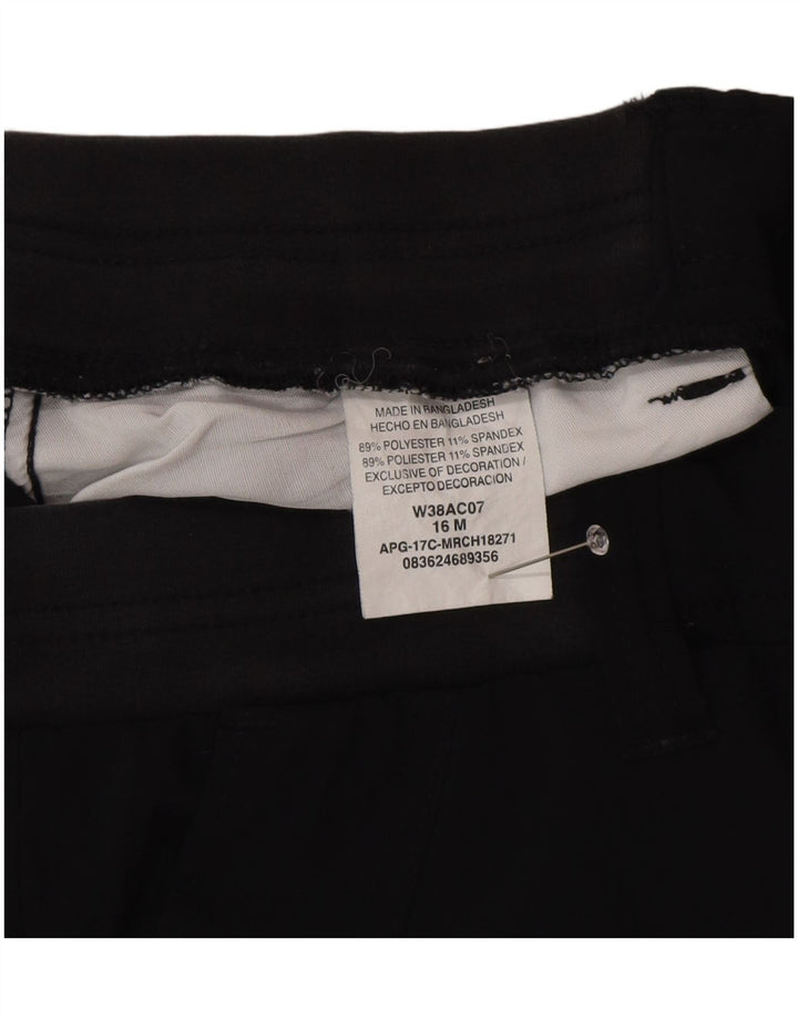 Pantaloni Lee Raiders Cargo Capri da donna US 16 2XL W34 L20 Poliestere nero