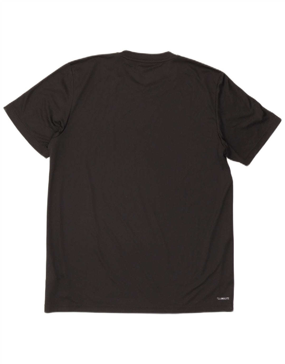 T-shirt ADIDAS da uomo Climalite Top grande in poliestere nero