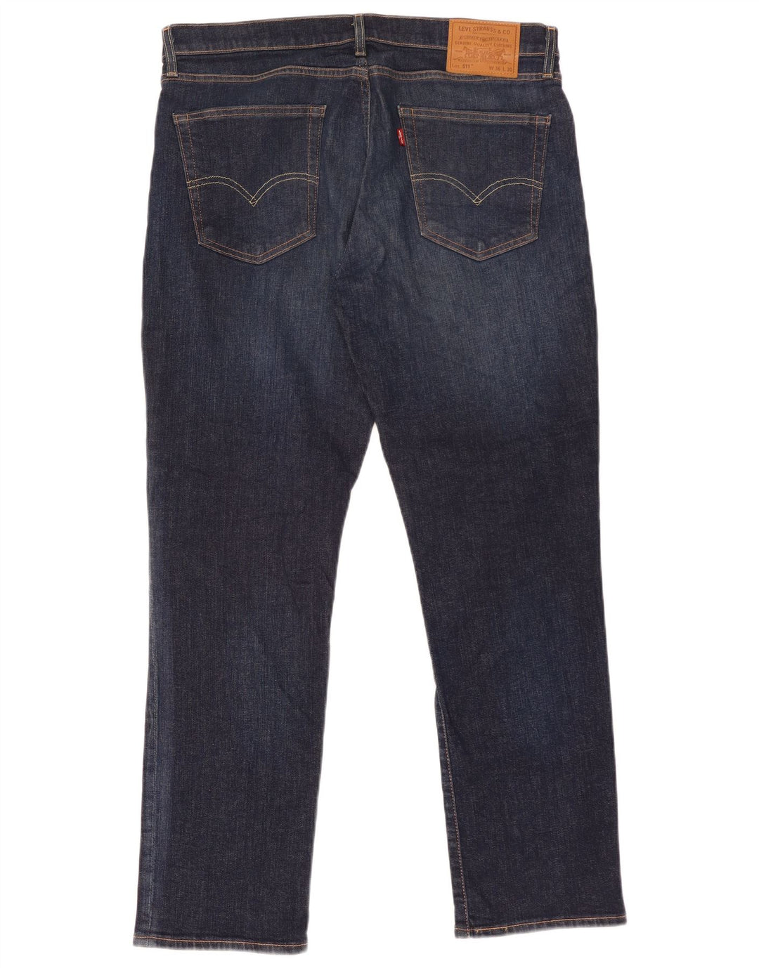 Levi's Uomo 511 Slim Jeans W36 L30 Blu Navy Cotone