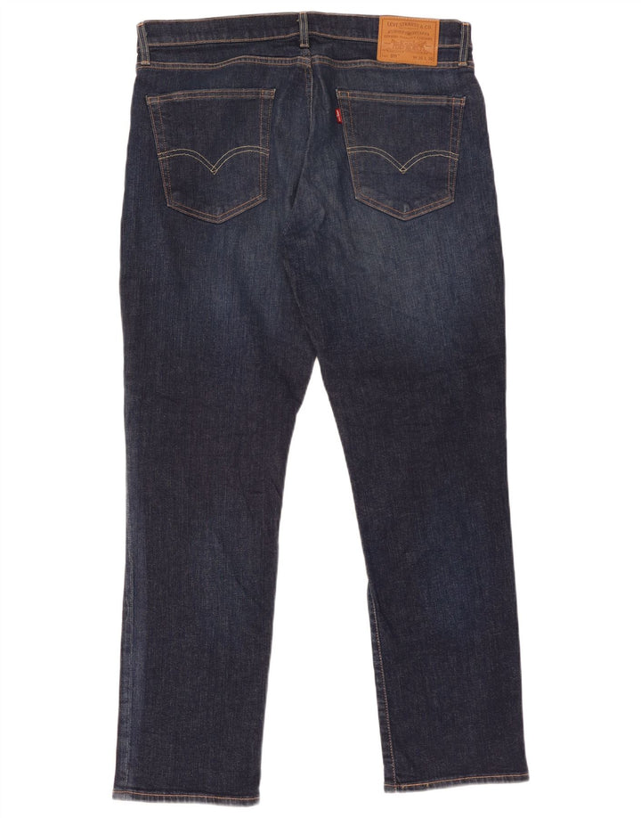 Levi's Uomo 511 Slim Jeans W36 L30 Blu Navy Cotone