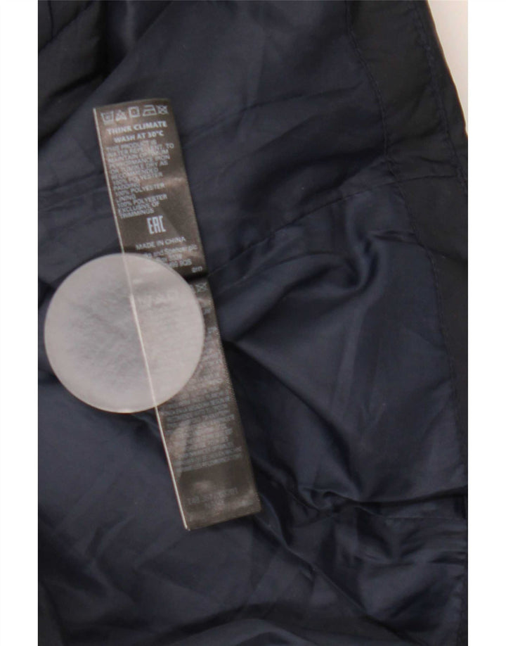 Giacca imbottita trapuntata da donna Marks & Spencer UK 10 piccola blu navy