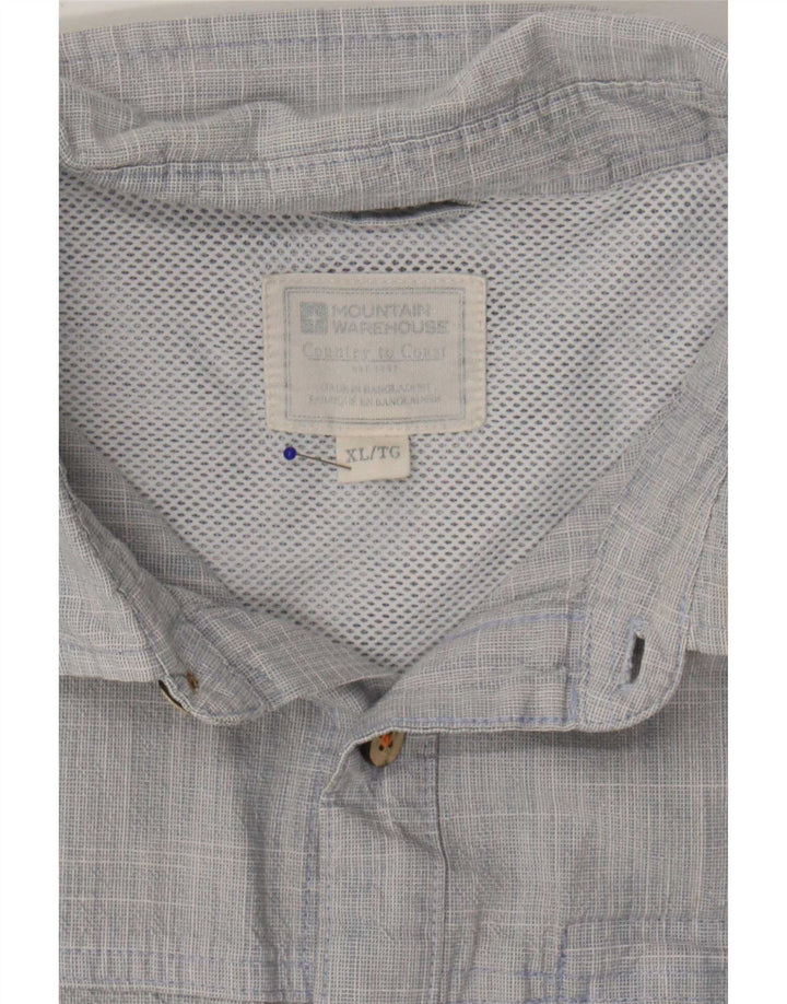 Camicia a maniche corte da uomo Mountain Warehouse XL Blu