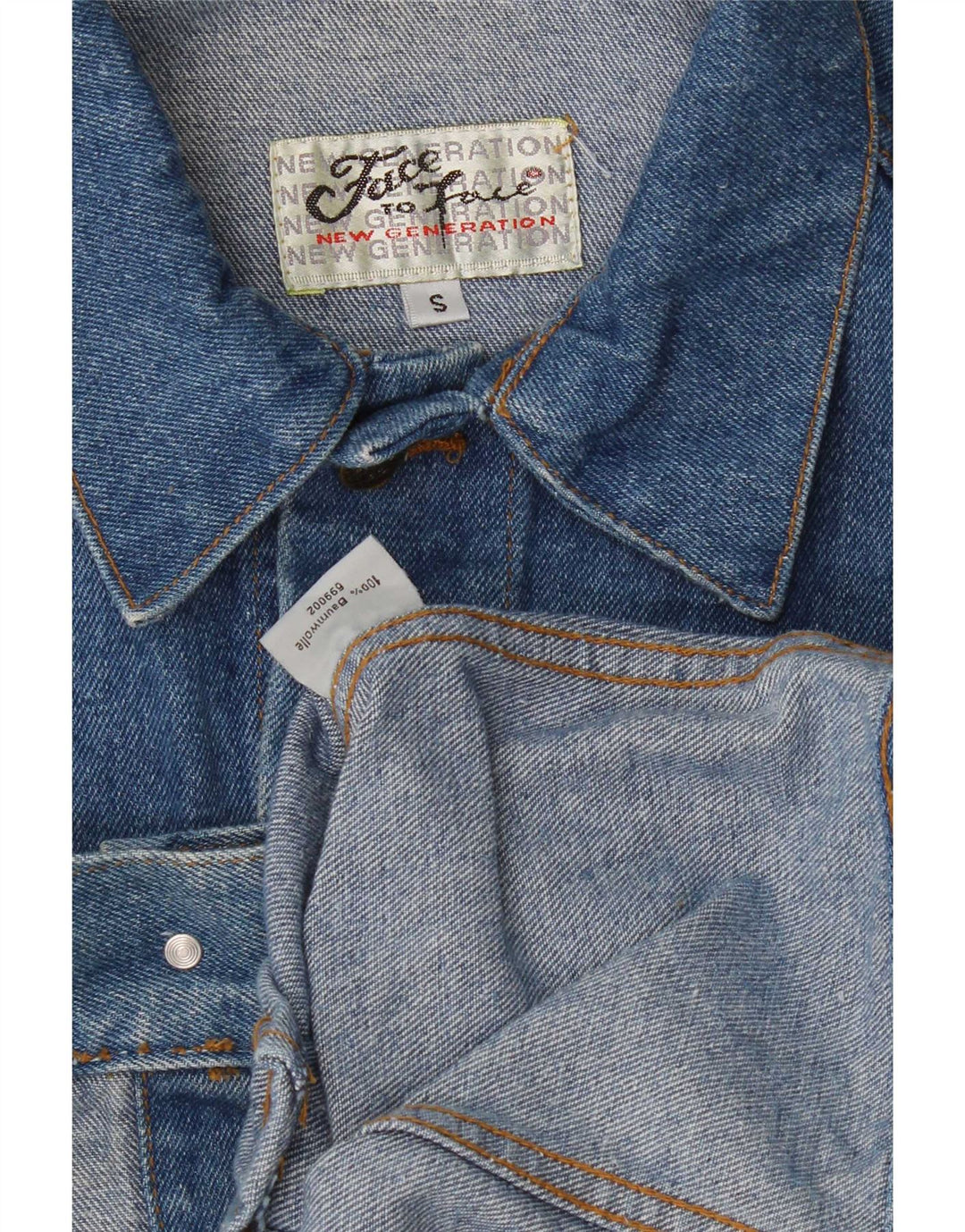 Giacca di jeans vintage da uomo UK 36 piccola blu
