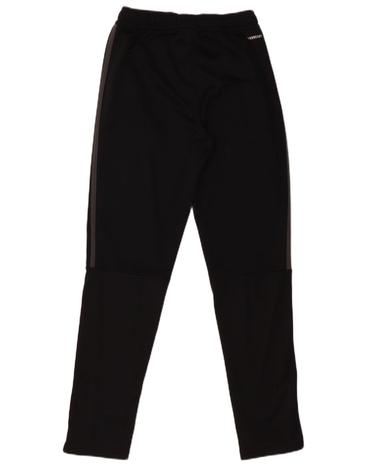 Pantaloni della tuta Adidas Aeroready da ragazzo 13-14 anni in poliestere nero