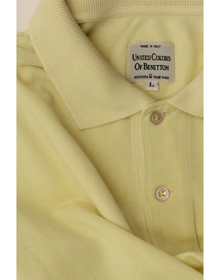Polo da uomo BENETTON grande gialla