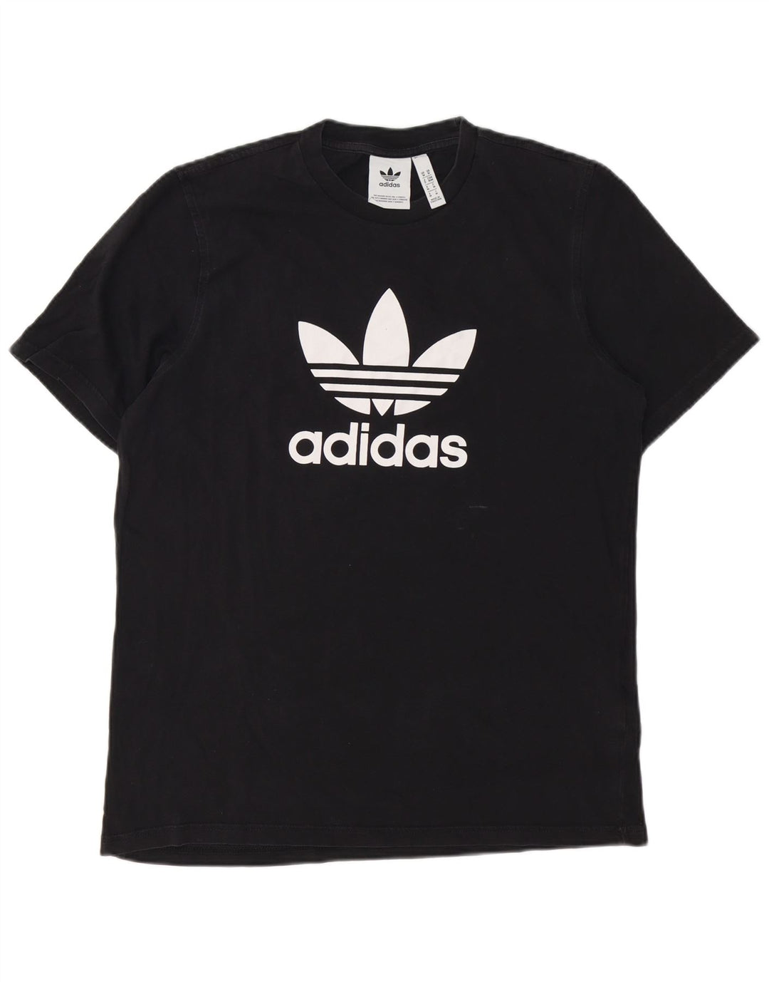 T-shirt grafica da uomo ADIDAS Top in cotone nero medio