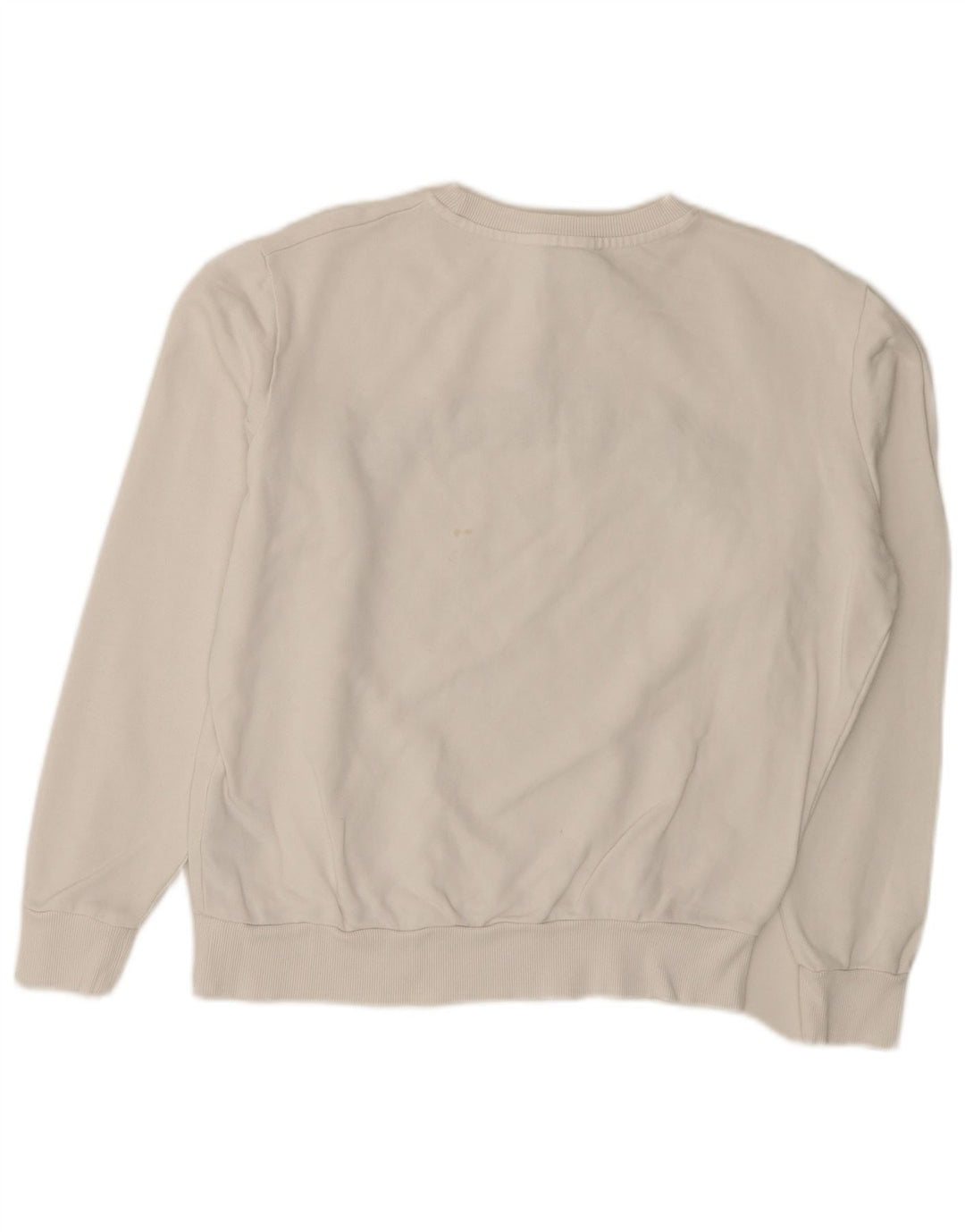 RICHMOND Felpa con grafica oversize da donna UK 10 Small Bianca