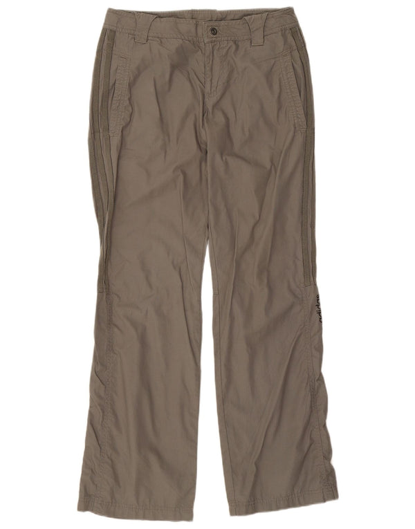 Pantaloni da trekking da donna Adidas UK 10 Small W28 L29 cotone kaki