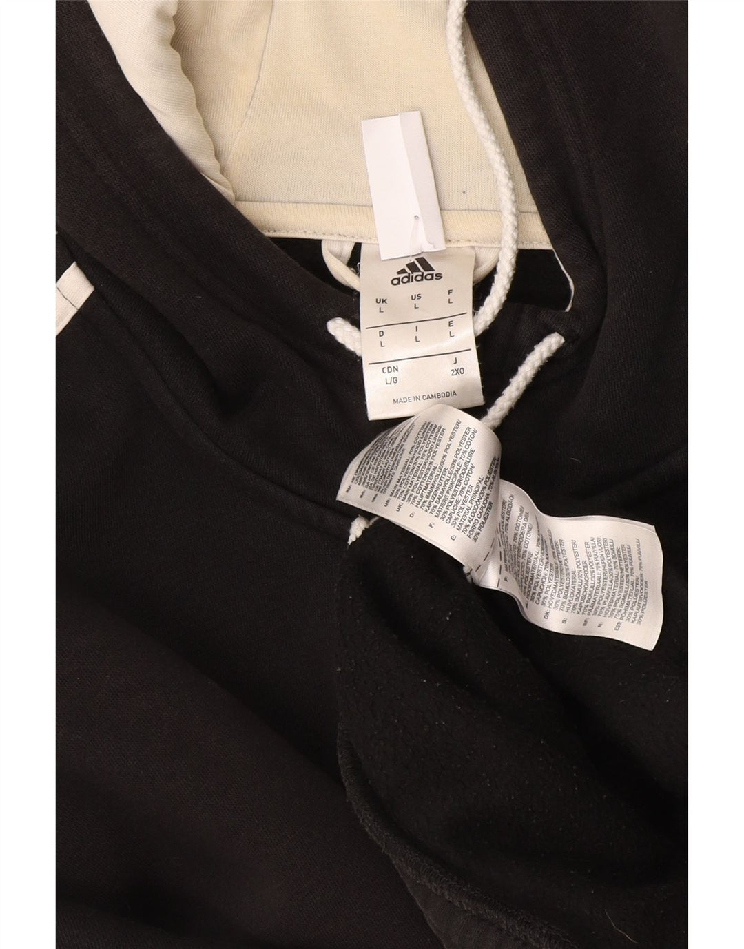 Felpa con cappuccio e zip grafica Nike da uomo, grande, in poliestere nero