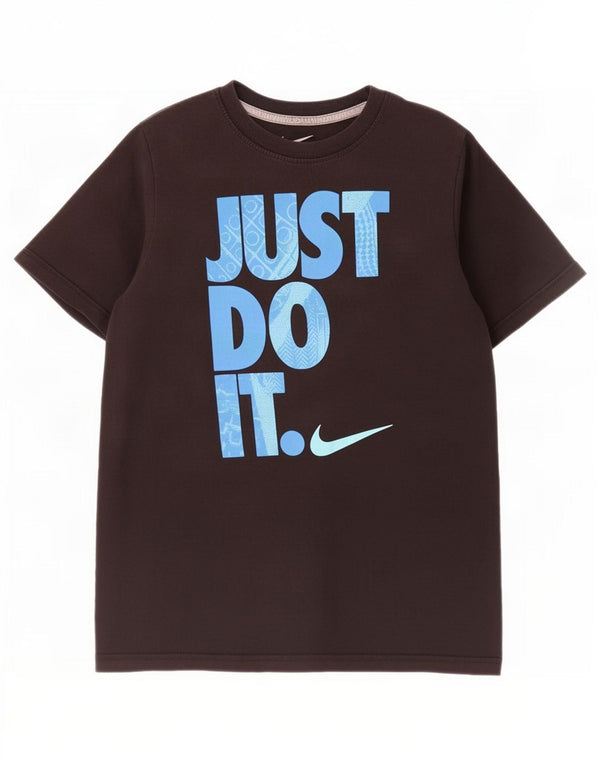 T-shirt grafica Nike per ragazzi, 12-13 anni, grande, nera