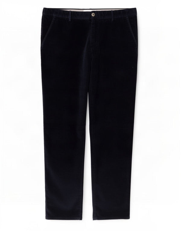 Pantaloni da uomo slim fit in velluto a coste Massimo Dutti EU 46 XL W36 L31 Blu Navy