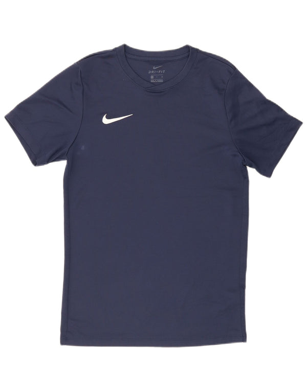 T-shirt Nike Dri Fit da uomo, piccola, in poliestere blu navy