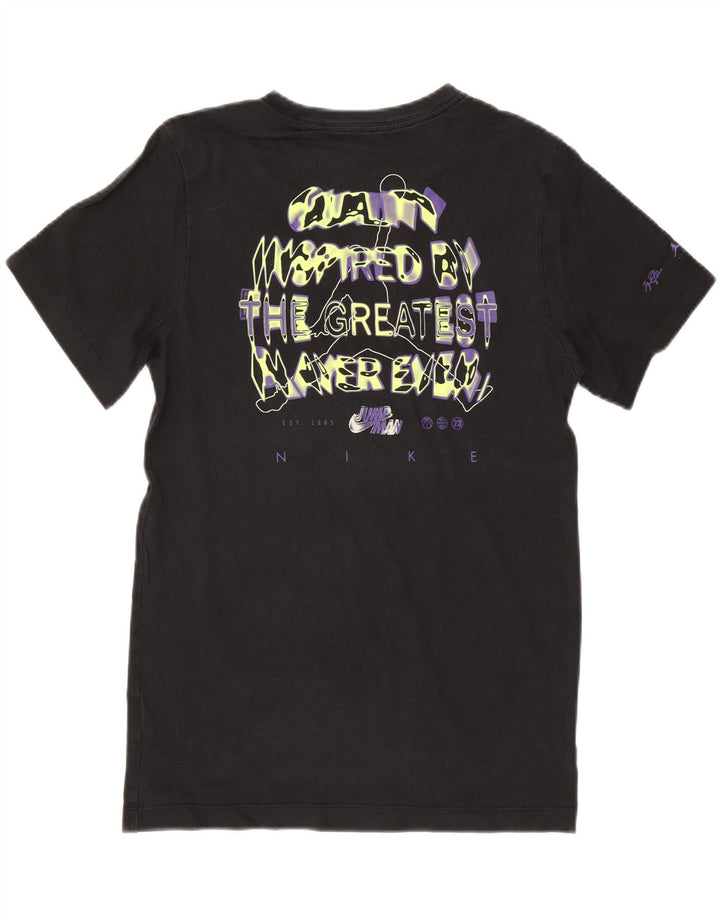 T-shirt grafica da uomo JORDAN Top piccola in cotone nero