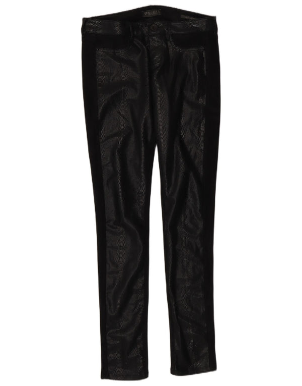 Pantaloni skinny da donna in ecopelle Guess W28 L34 stampa animalier nera