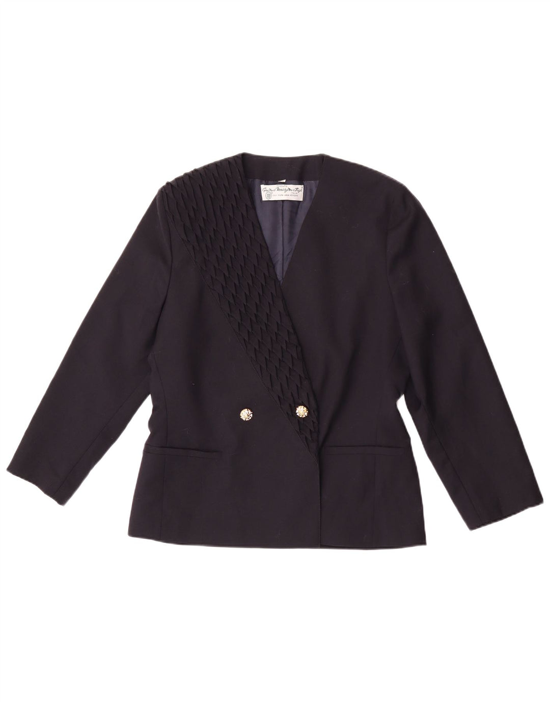 Giacca Blazer Doppiopetto Donna Marzotto IT 44 Medio Blu Navy