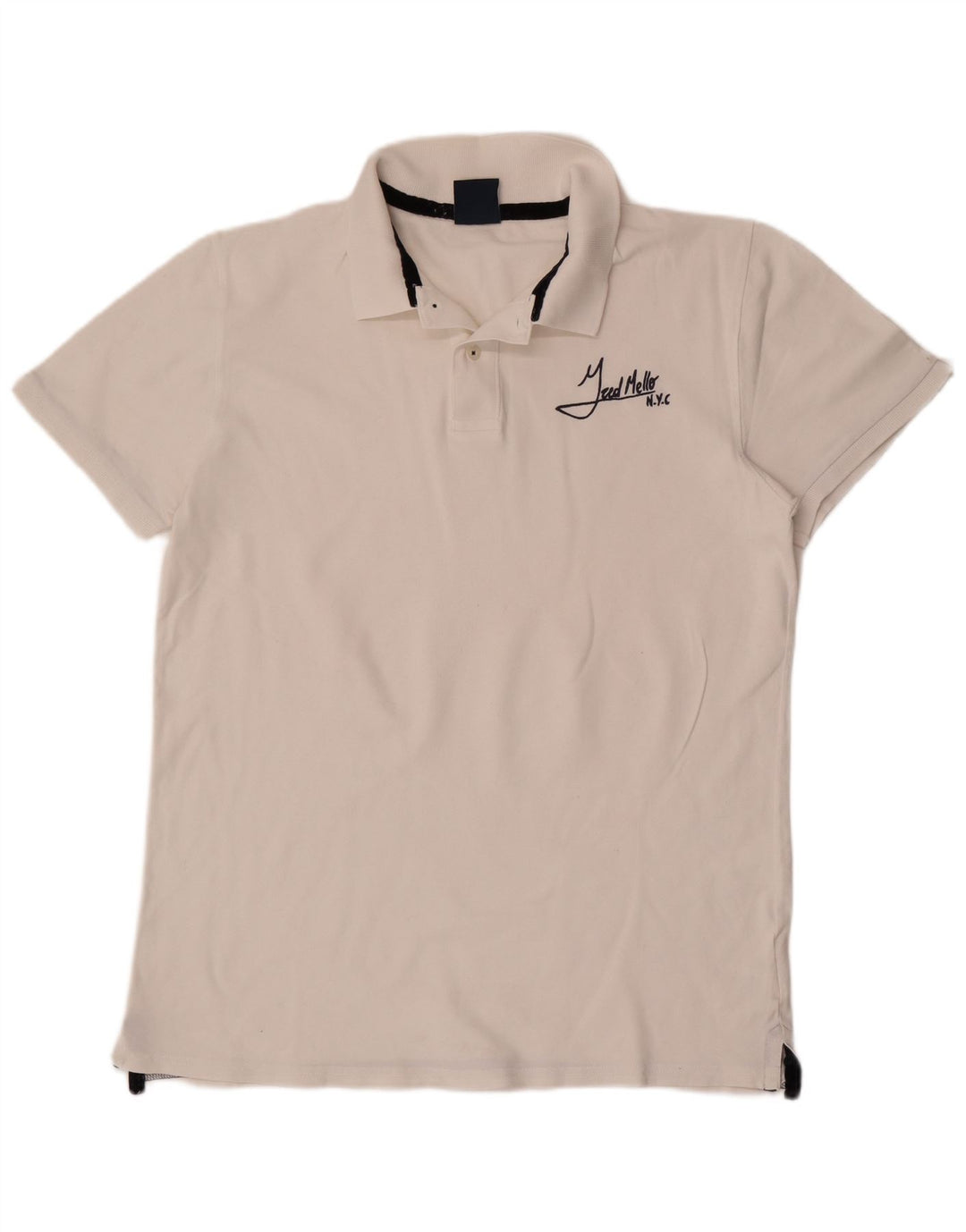 Polo da uomo Fred Mello 2XL in cotone bianco