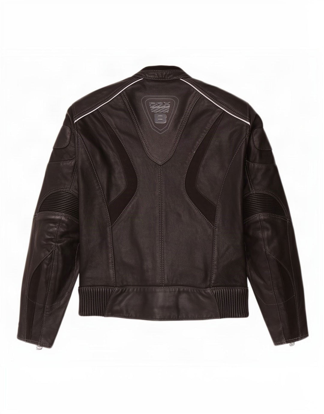 Giacca da corsa in pelle grafica da donna Probiker UK 14 grande nera