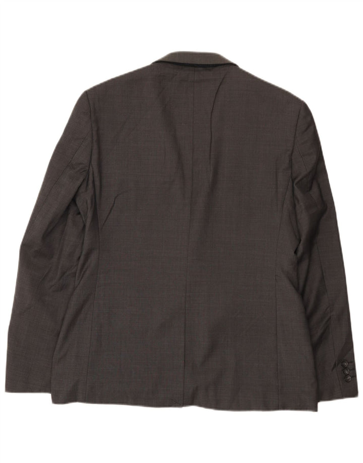 Giacca blazer da uomo slim fit a 2 bottoni Ted Baker UK 38 Lana grigio medio