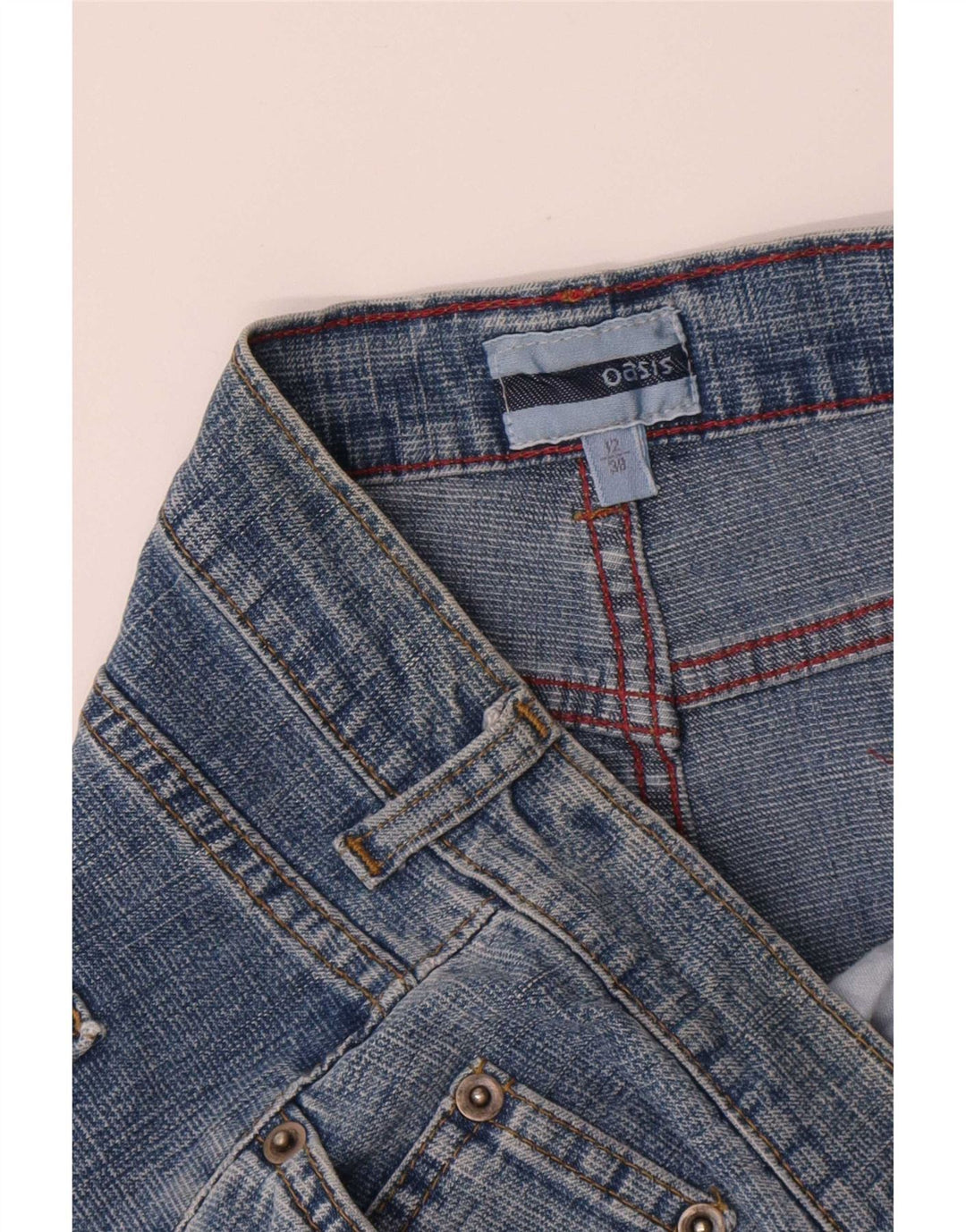 Gonna in denim da donna Oasis UK 12 media W30 blu