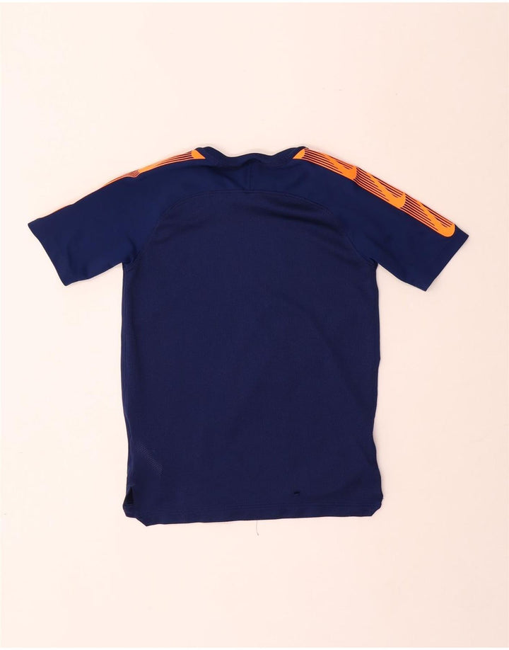 T-shirt grafica NIKE per ragazzi, 10-11 anni, color block medio blu navy