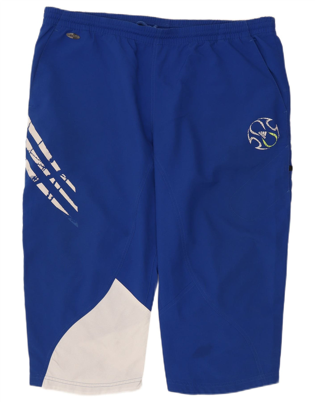 Pantaloncini sportivi Adidas Climalite Graphic Bermuda da uomo XL Blu Colourblock