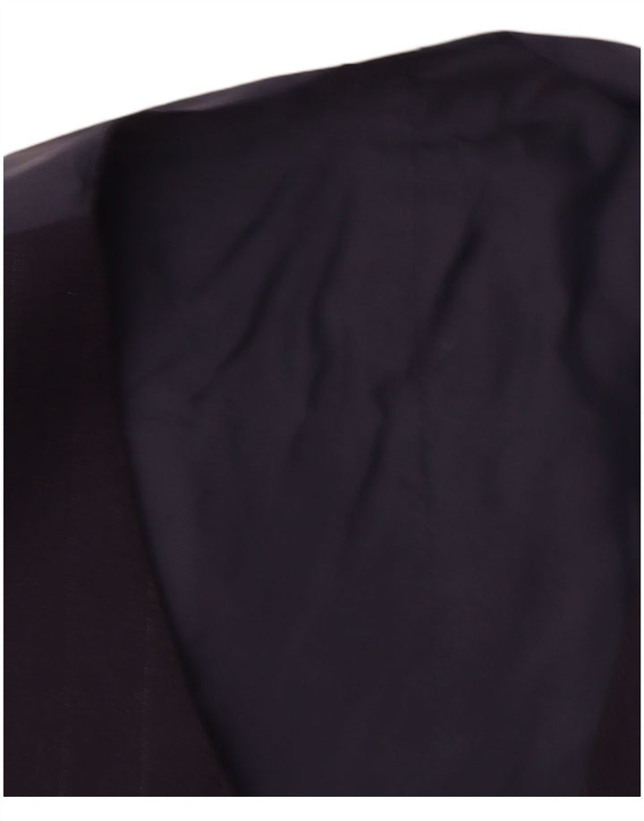 Gilet vintage da uomo piccolo a righe blu navy