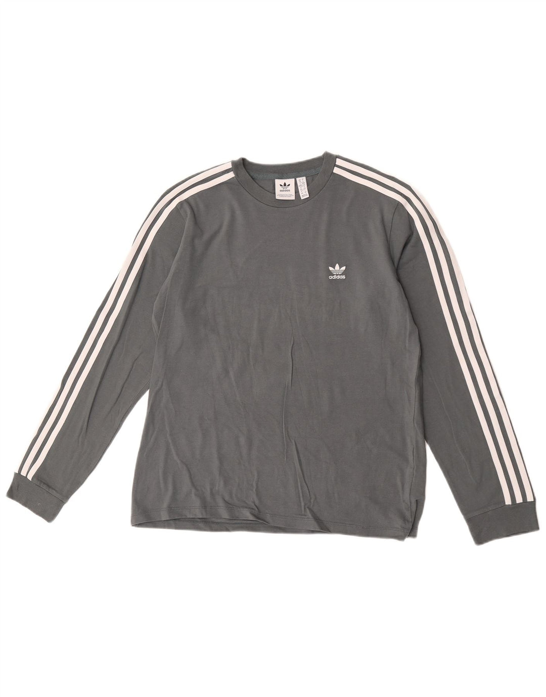 Maglia manica lunga da donna Adidas UK 18 XL cotone grigio