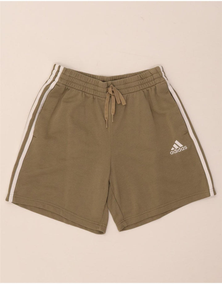 Pantaloncini sportivi da uomo Adidas Medi in cotone kaki
