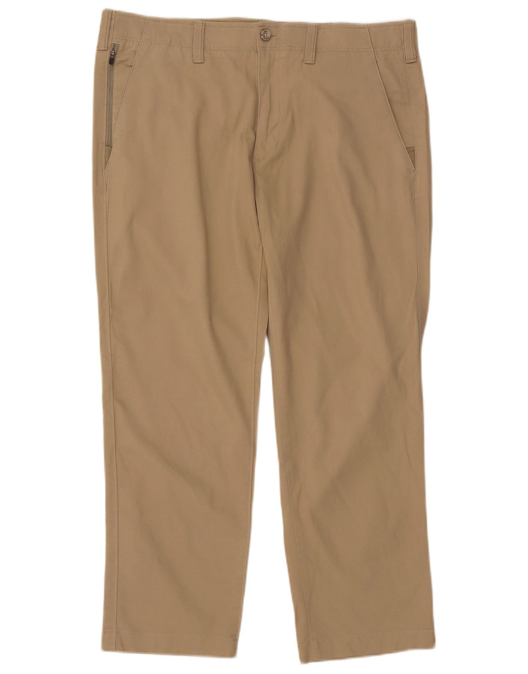 EDDIE BAUER Pantaloni chino dritti da uomo W38 L30 Cotone beige
