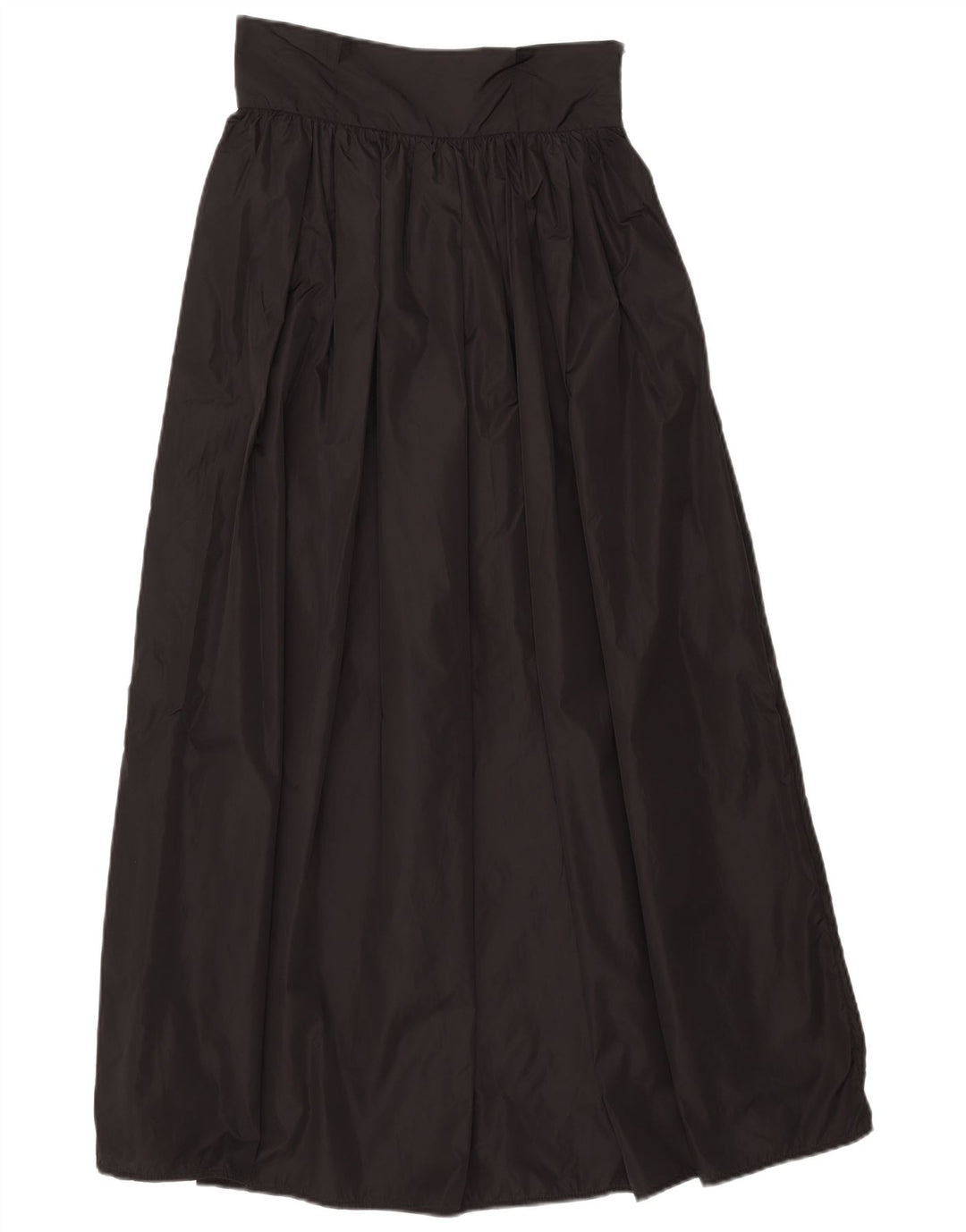 Gonna lunga a pieghe vintage da donna W26 piccola nera