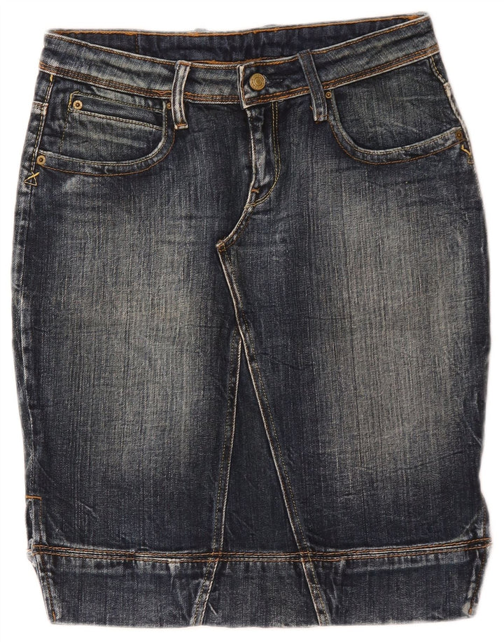 Gonna in denim da donna Levi's media W30 in cotone blu