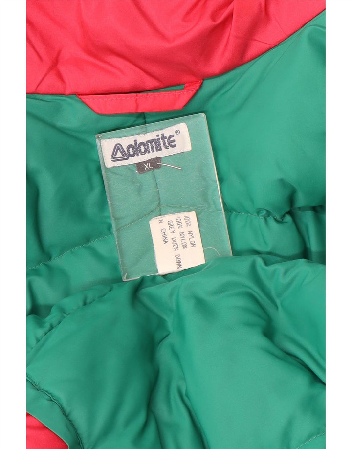 Giacca imbottita da uomo Dolomite UK 42 XL Nylon color block rosa