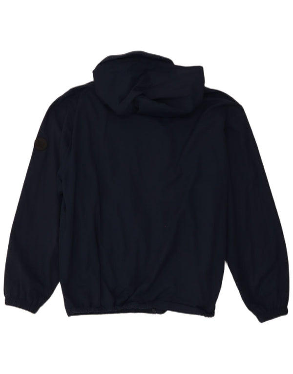 Giacca antipioggia con cappuccio da uomo Carrera UK 42 2XL Cotone blu navy