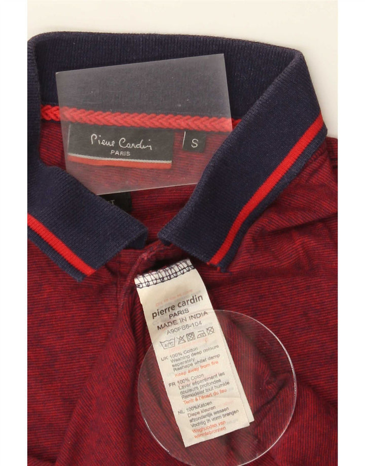 Polo da uomo Pierre Cardin piccola in cotone marrone