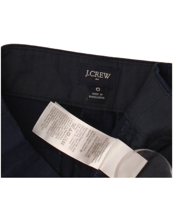 Pantaloncini chino da donna J. Crew US 6 medi W30 cotone blu navy